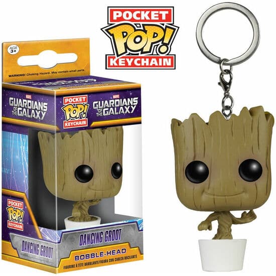LLAVERO POCKET POP GUARDIANS OF THE GALAXY BABY GROOT
