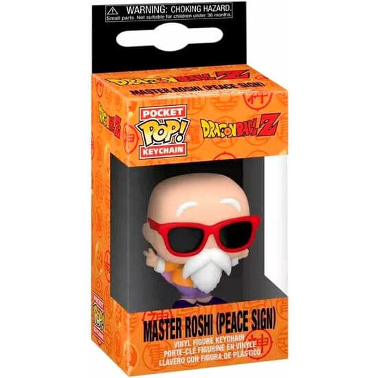 LLAVERO POCKET POP DRAGON BALL Z MASTER ROSHI PEACE SIGN