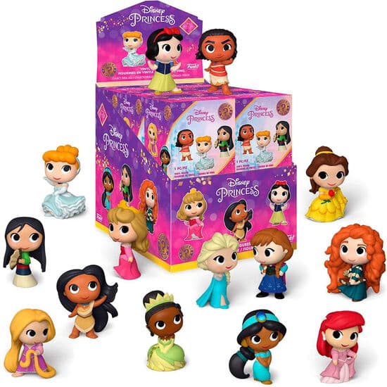 EXPOSITOR 12 FIGURAS MYSTERY MINIS DISNEY ULTIMATE PRINCESS SURTIDO