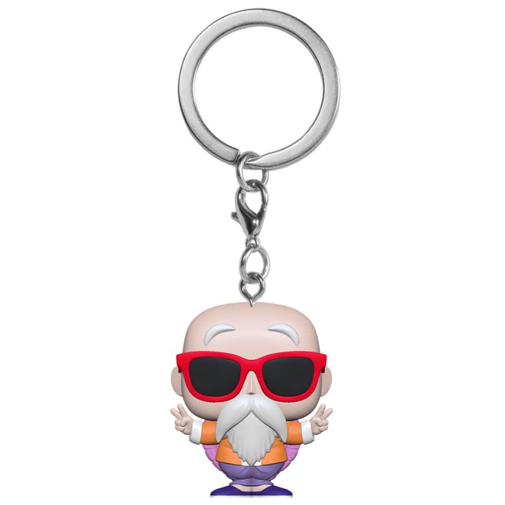 Llavero Pocket POP Dragon Ball Z Master Roshi Peace Sign