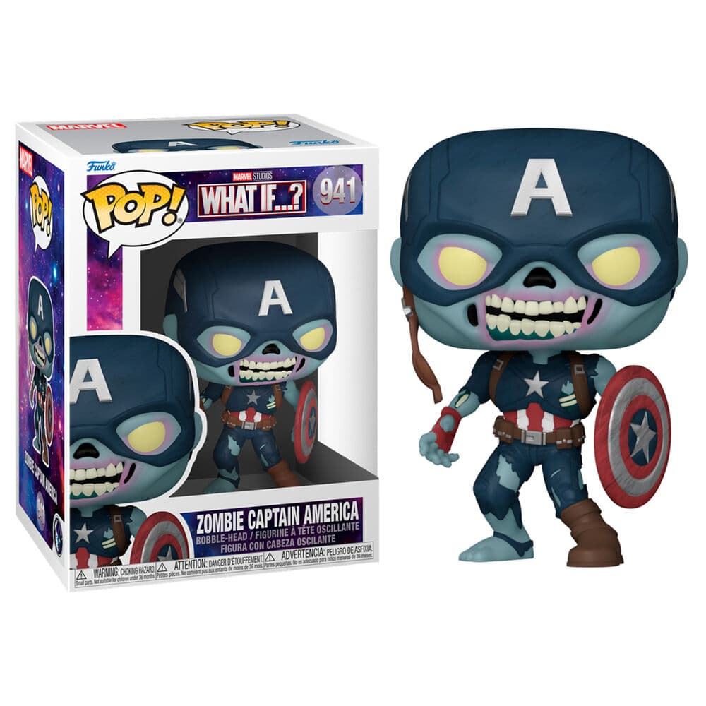 Figura POP Marvel What If Zombie Captain America