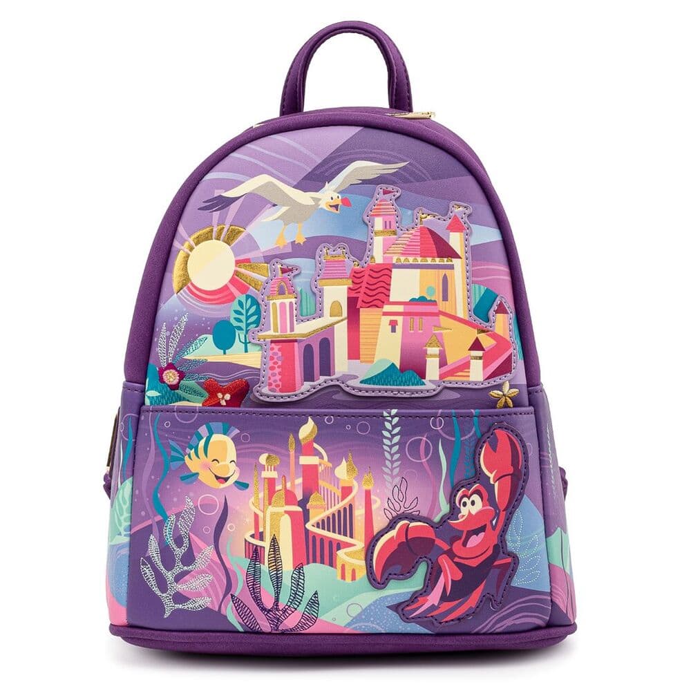 Mochila Castillo Ariel La Sirenita Disney Loungefly 26cm