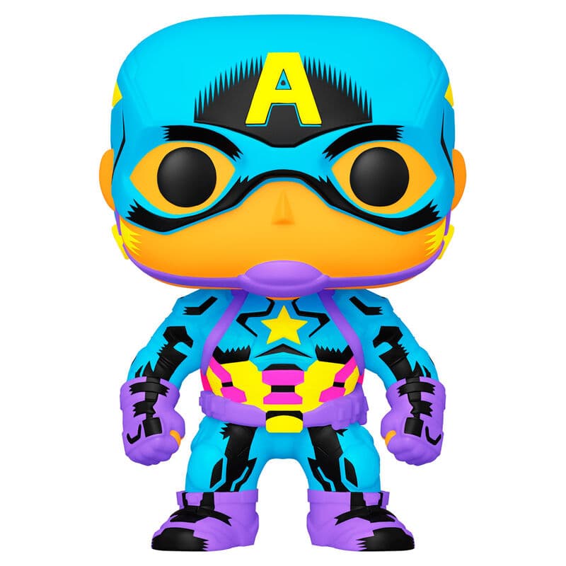 Figura POP Marvel Black Light Captain America
