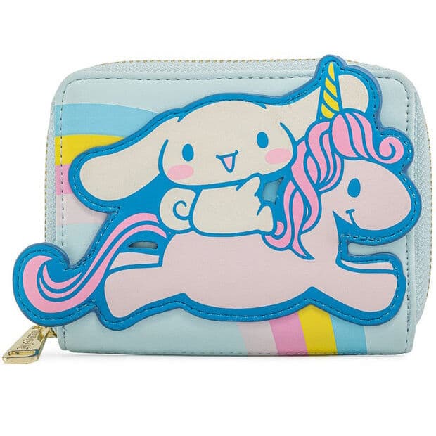 Tarjetero Cinnamaroll Unicorn Zip Sanrio Loungefly