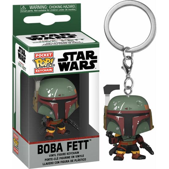 LLAVERO POCKET POP STAR WARS THE BOOK OF BOBA BOBA FETT