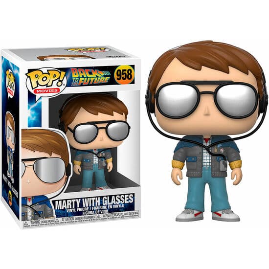 FIGURA POP BACK TO THE FUTURE MARTY WITH GLASSES