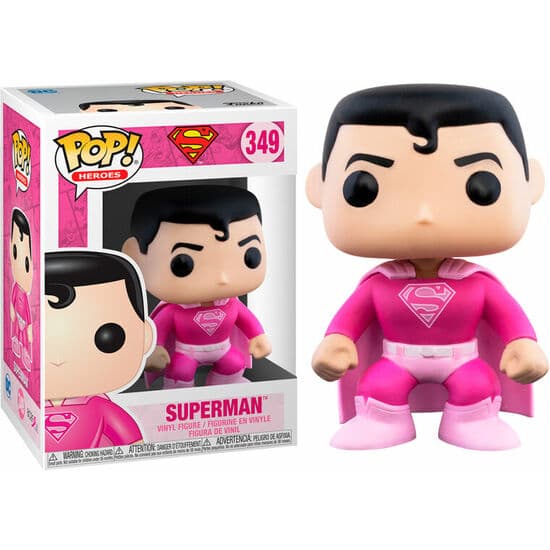 FIGURA POP BREAST CANCER AWARENESS SUPERMAN