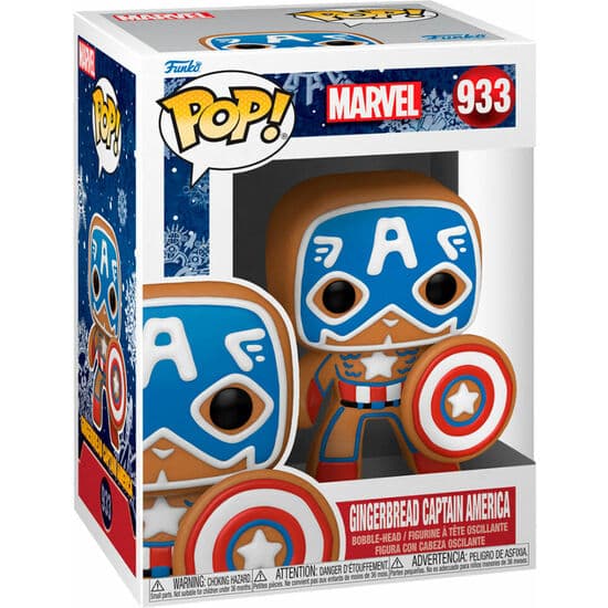 FIGURA POP MARVEL HOLIDAY CAPTAIN AMERICA