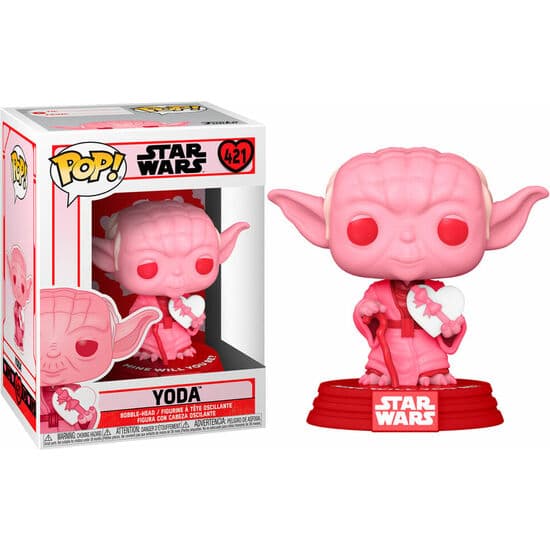 FIGURA POP STAR WARS VALENTINES YODA WITH HEART