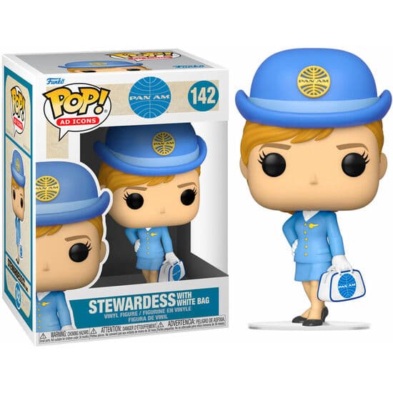 FIGURA POP PAN AM STEWARDESS WITH WHITE BAG