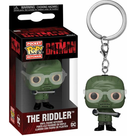 LLAVERO POCKET POP MOVIES DC COMICS THE BATMAN THE RIDDLER