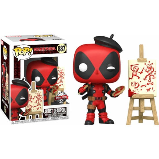 FIGURA POP DEADPOOL AS FRENCH PAINTER EXCLUSIVE