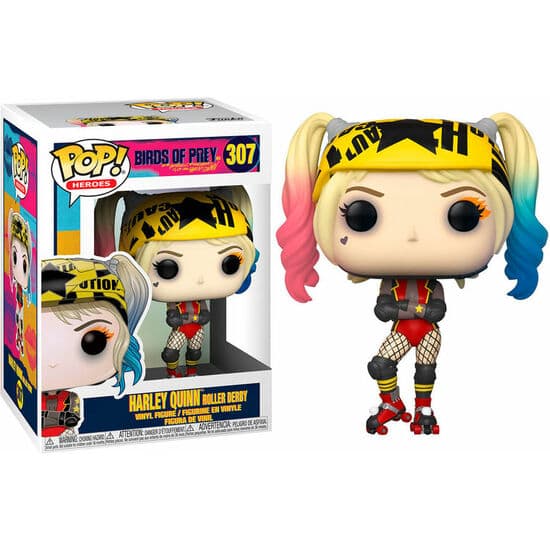FIGURA POP DC BIRDS OF PREY HARLEY QUINN ROLLER DERBY