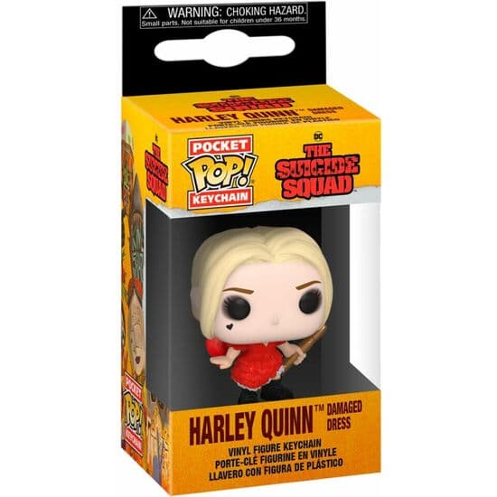 LLAVERO POCKET DC THE SUICIDE SQUAD HARLEY QUINN DAMAGED DRESS