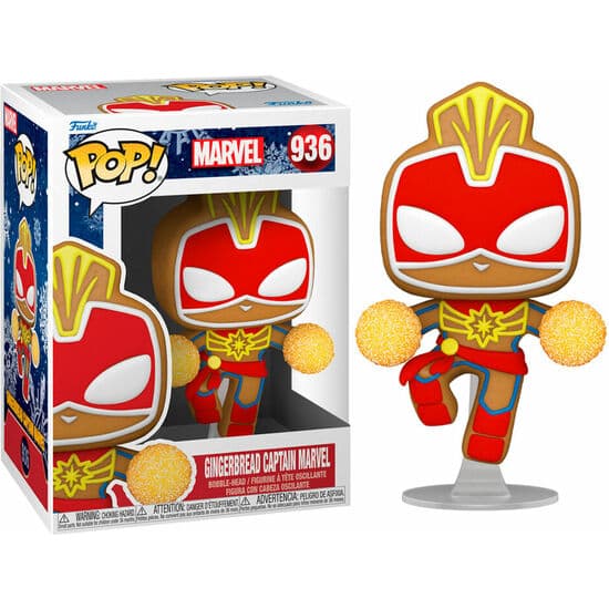 FIGURA POP MARVEL HOLIDAY CAPTAIN MARVEL