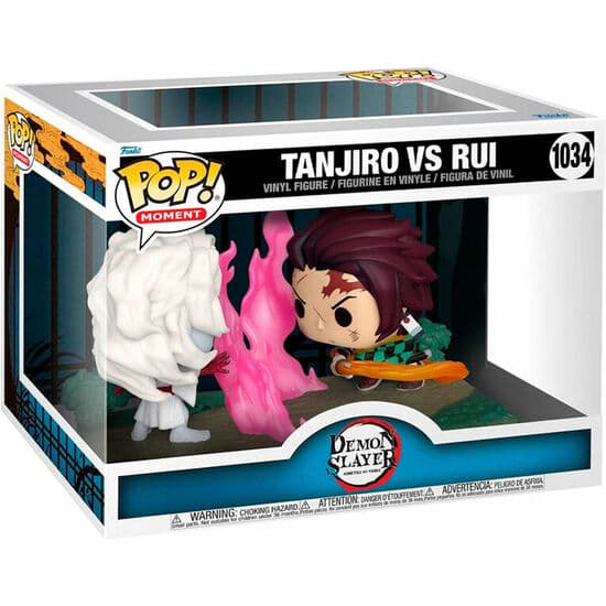FIGURAS POP KIMETSU NO YAIBA DEMON SLAYER TANJIRO VS. RUI