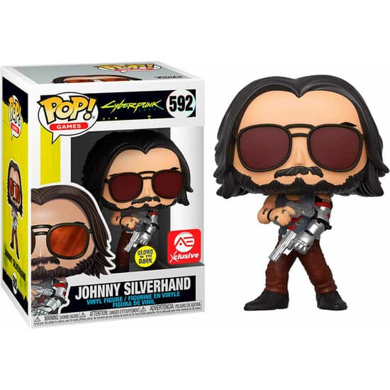 FIGURA POP CYBERPUNK 2077 JOHNNY SILVERHAND WITH GUN EXCLUSIVE