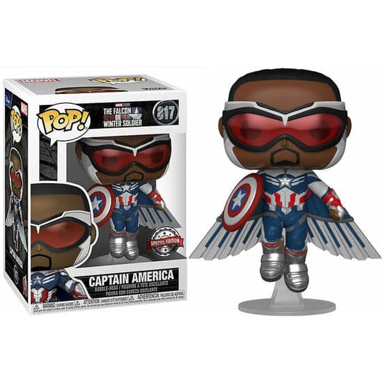 FIGURA POP MARVEL THE FALCON AND THE WINTER SOLDIER CAPTAIN AMERICA EXCLUSIVE