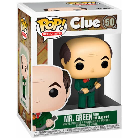 FIGURA POP CLUEDO MR.GREEN WITH LEAD PIPE