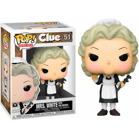 FIGURA POP CLUEDO MRS.WHITE WITH WRENCH
