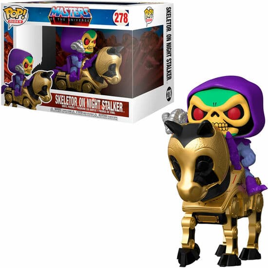 FIGURA POP MASTERS OF THE UNIVERSE SKELETOR WITH NIGHT STALKER