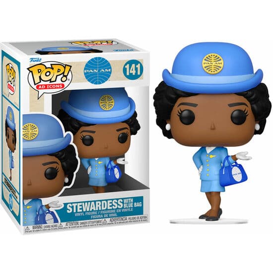 FIGURA POP PAN AM STEWARDESS WITH BLUE BAG