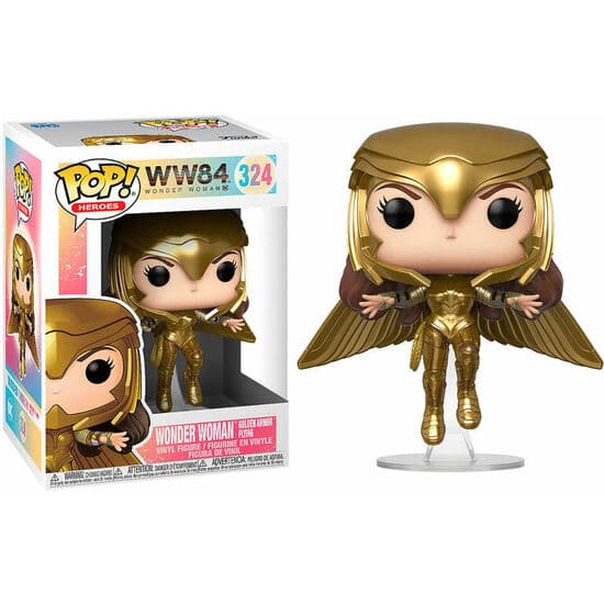 FUNKO POP! WONDER WOMAN VUELO ARMADURA DORADA 324 – WW84