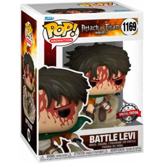 FIGURA POP ATTACK ON TITAN BATTLE LEVI EXCLUSIVE