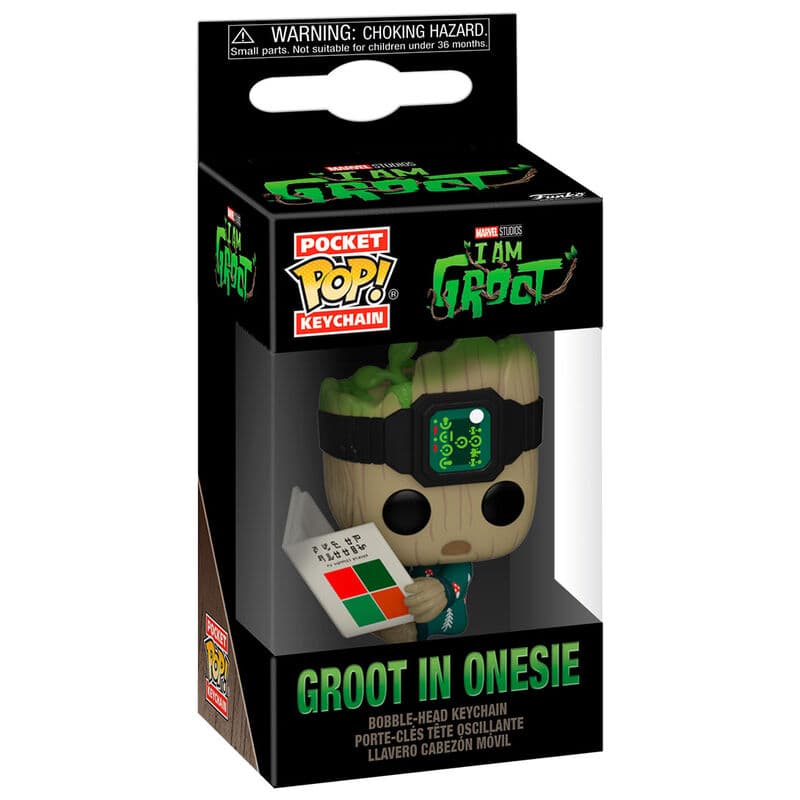 Llavero Pocket POP Marvel I am Groot – Groot with Onesie