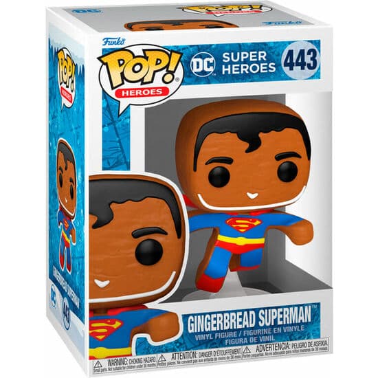 FIGURA POP DC COMICS HOLIDAY GINGERBREAD SUPERMAN