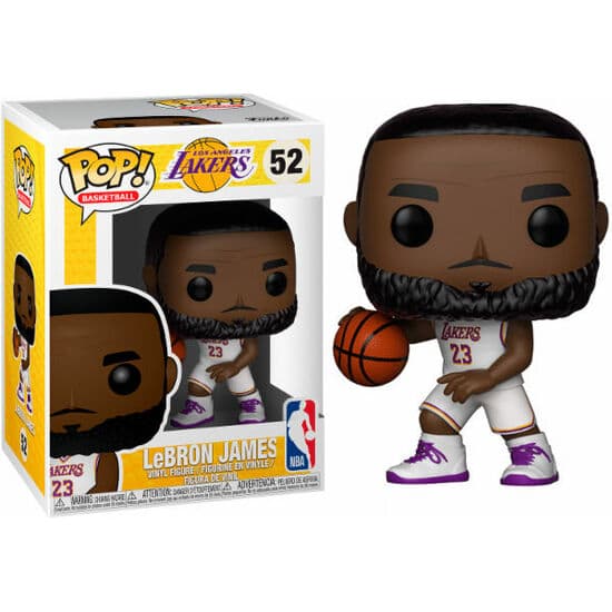 FIGURA POP NBA LAKERS LEBRON JAMES WHITE UNIFORM