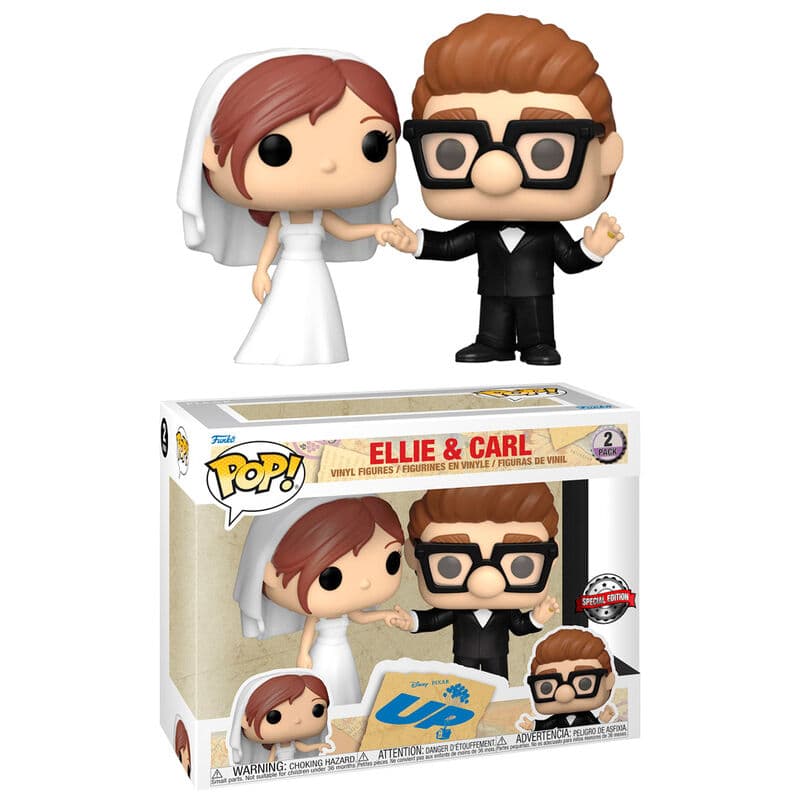 Blister 2 figuras POP Disney UP Ellie & Carl Exclusive
