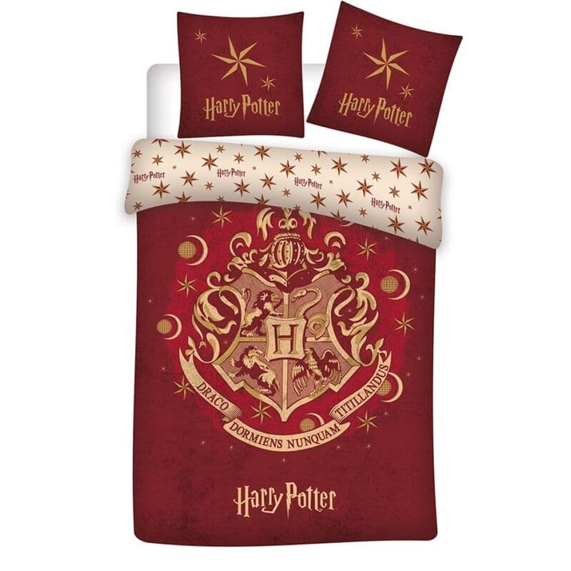 Funda nordica Hogwarts Harry Potter cama 90cm algodon organico