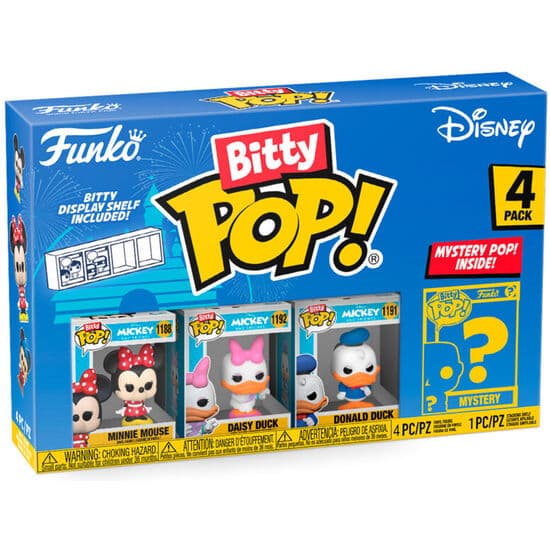 BLISTER 4 FIGURAS BITTY POP DISNEY MINNIE