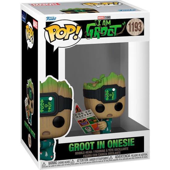 FIGURA POP MARVEL I AM GROOT – GROOT IN ONESIE
