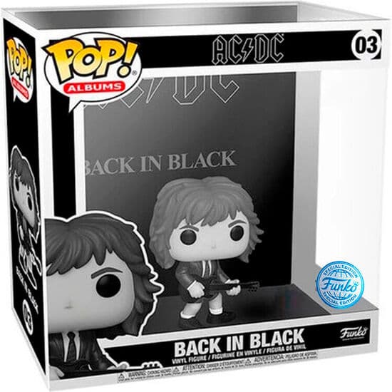 FIGURA POP ALBUMS AC/DC BACK IN BLACK EXCLUSIVE