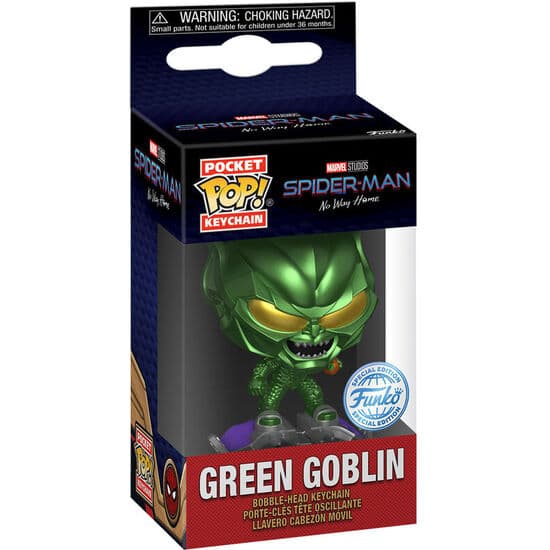 LLAVERO POCKET POP MARVEL SPIDER-MAN NO WAY HOME GREEN GLOBIN EXCLUSIVE