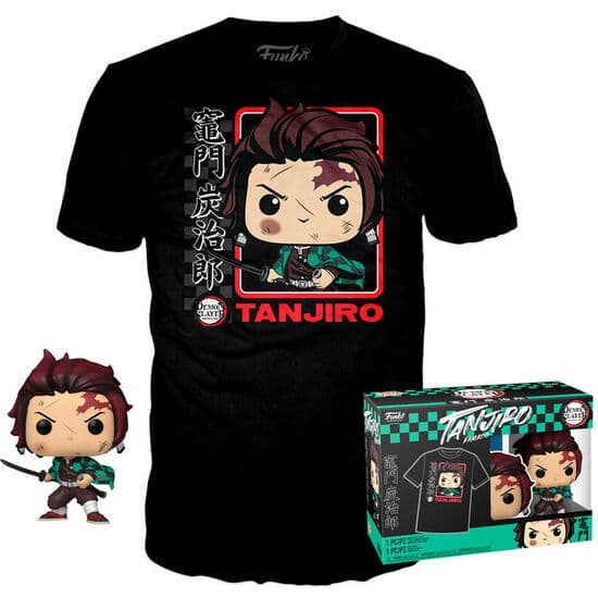 SET FIGURA POP & TEE DEMON SLAYER KITMESU NO YAIBA TANJIRO