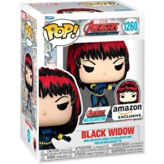 FIGURA POP MARVEL AVENGERS 60TH ANNIVERSARY COMIC BLACK WIDOW WITH PIN EXCLUSIVE