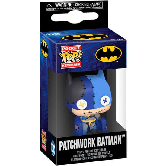 LLAVERO POCKET POP DC COMICS PATCHWORK BATMAN