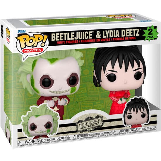 BLISTER 2 FIGURAS POP BEETLEJUICE 2 – BEETLEJUICE & LYDIA DEETZ