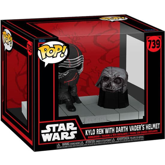 FIGURA POP DELUXE STAR WARS KYLO REN WITH DARTH VADER HELMET
