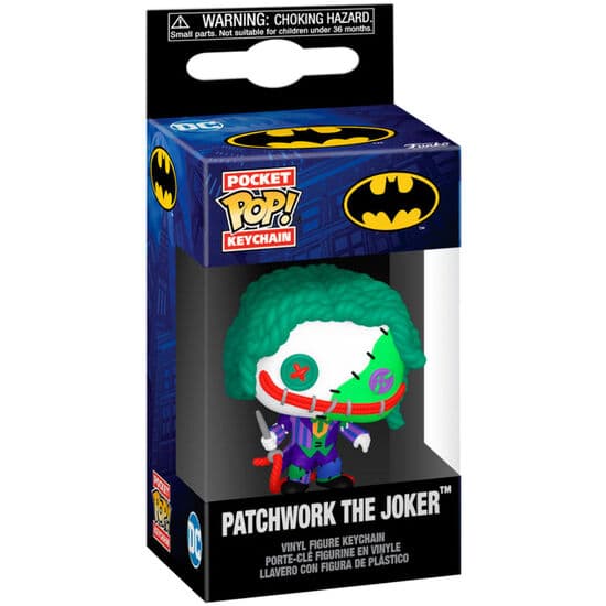 LLAVERO POCKET POP DC COMICS PATCHWORK JOKER