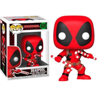 FIGURA POP MARVEL HOLIDAY DEADPOOL WITH CANDY CANES