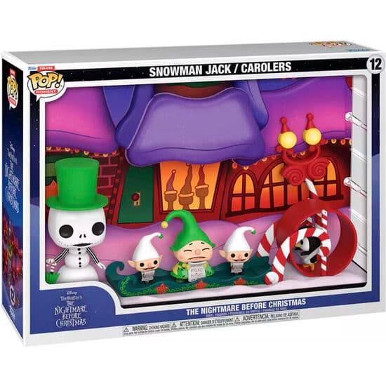 FIGURA POP MOMENTS DELUXE DISNEY PESADILLA ANTES DE NAVIDAD SNOWMAN JACK CAROLERS