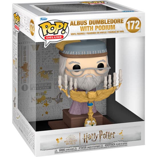 FIGURA POP DELUXE HARRY POTTER Y EL PRISIONERO DE AZKABAN – DUMBLEDORE WITH PODIUM
