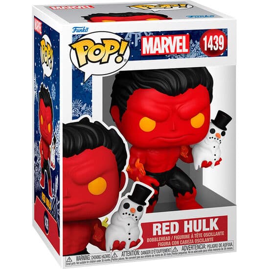 FIGURA POP MARVEL RED HULK WITH SNOWMAN