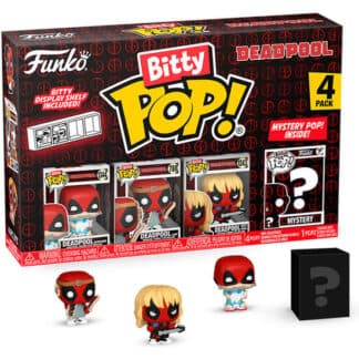 BLISTER 4 FIGURAS BITTY POP MARVEL DEADPOOL SLEEPOVER