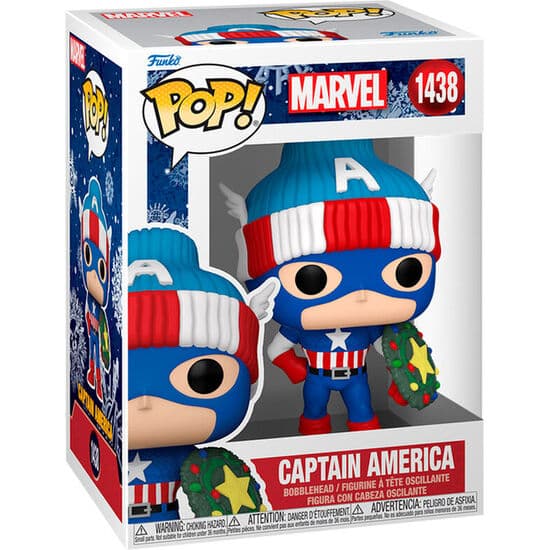 FIGURA POP MARVEL CAPITAN AMERICA HOLIDAY