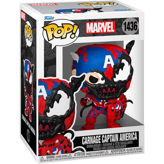 FIGURA POP MARVEL CARNAGE CAPITAN AMERICA